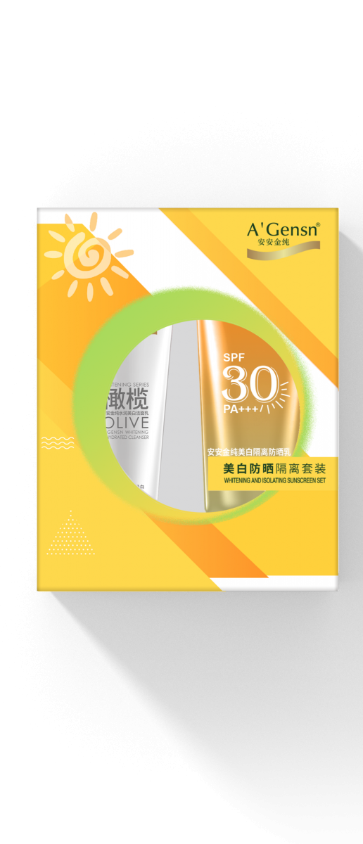 金沙8087金纯美白防晒隔离套装